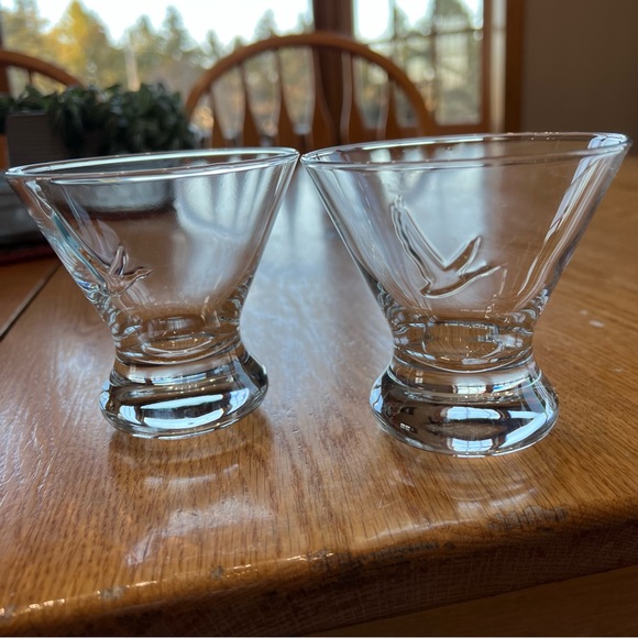 Grey Goose Embossed with logo Cocktail Glasses - Set of (2) - Picture 4 of 9